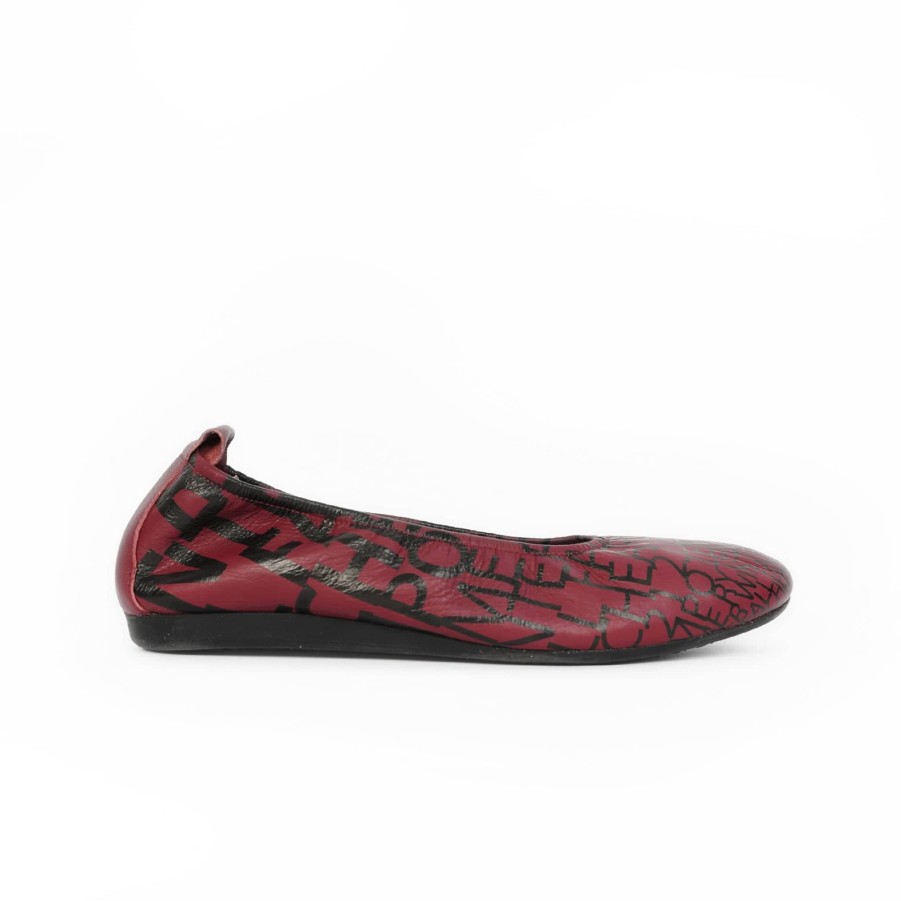 Flats & Sandals ARCHE | Laius Letter Print Burgundy Multi