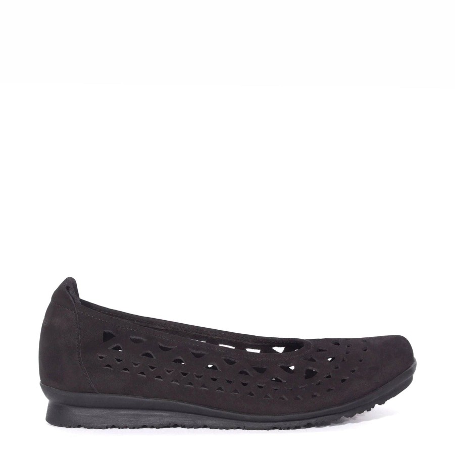 Flats & Sandals ARCHE | Baraya Black Nubuck