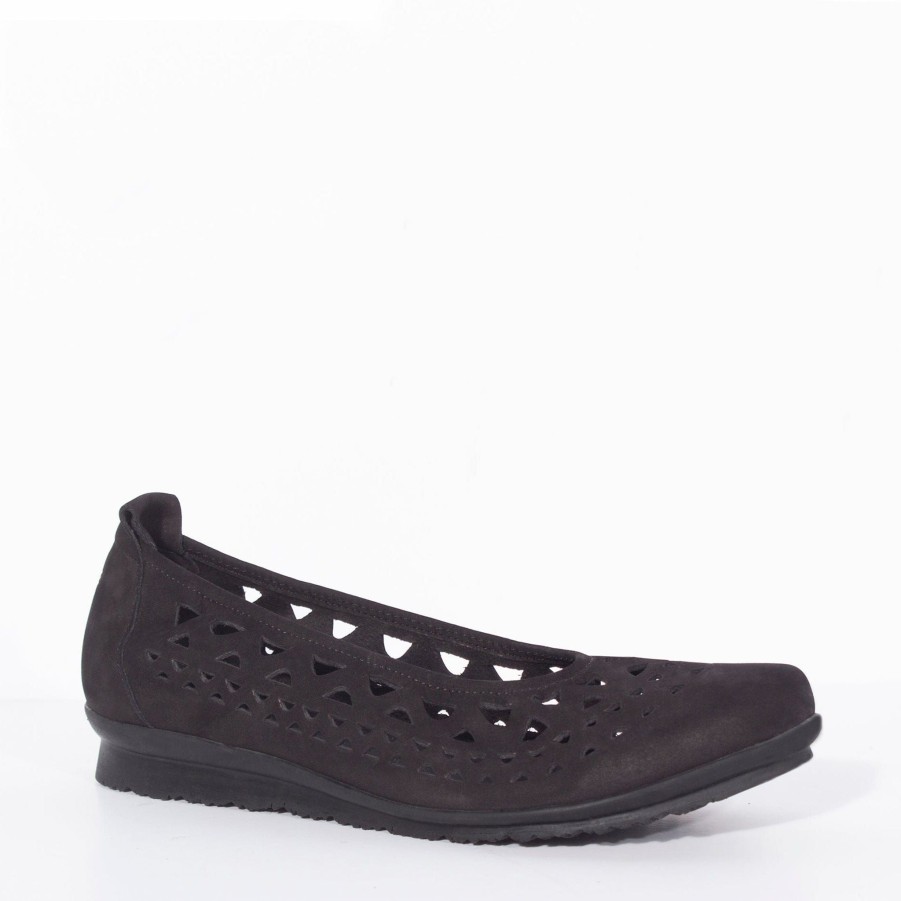 Flats & Sandals ARCHE | Baraya Black Nubuck