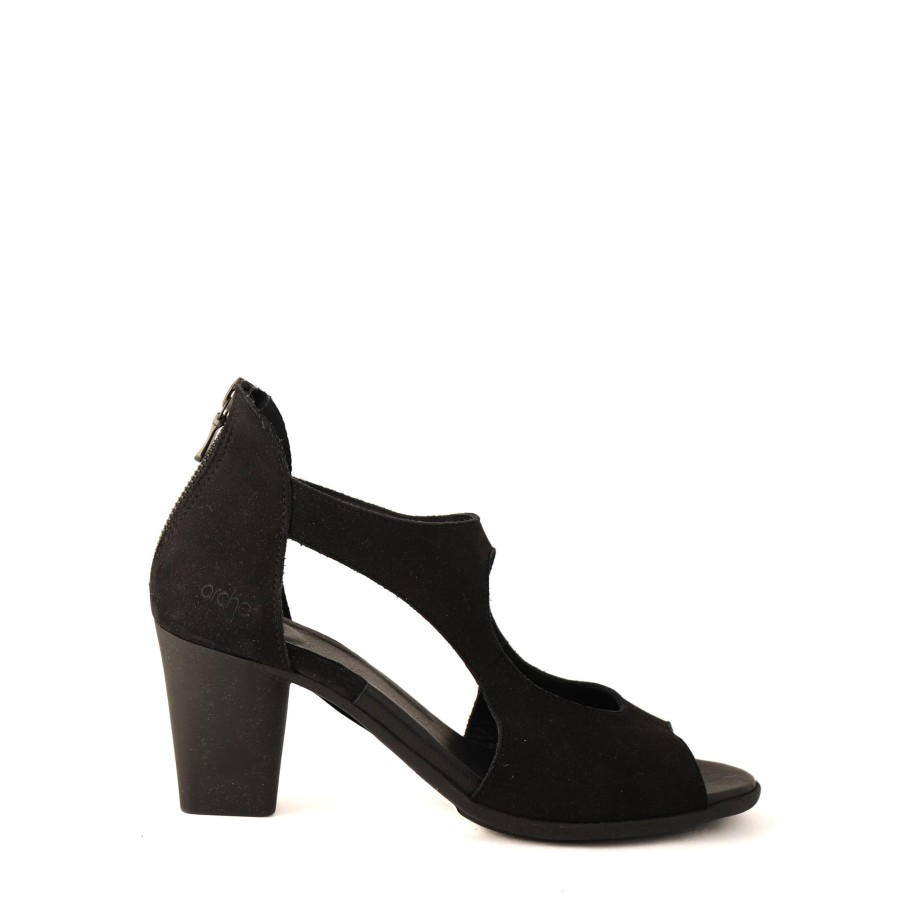 Flats & Sandals ARCHE | Farako Black Nubuck