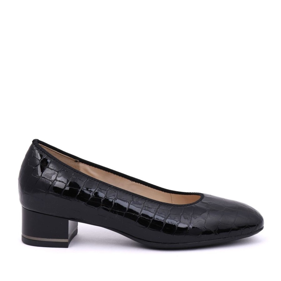 Flats & Sandals ARA | 11838 Black Croc Patent