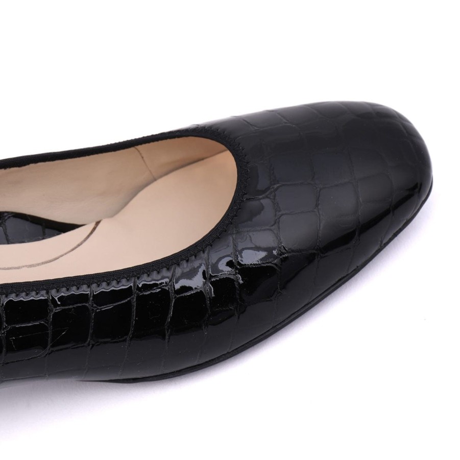 Flats & Sandals ARA | 11838 Black Croc Patent