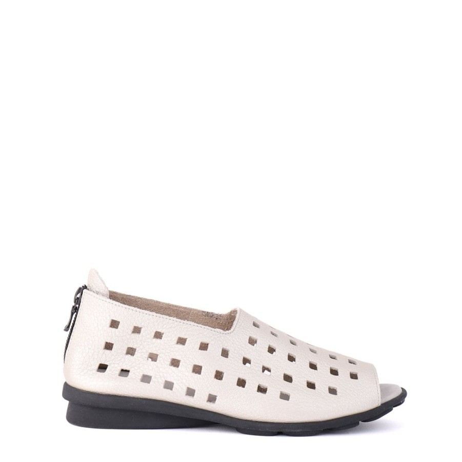 Flats & Sandals ARCHE | Drick Ivory Metallic