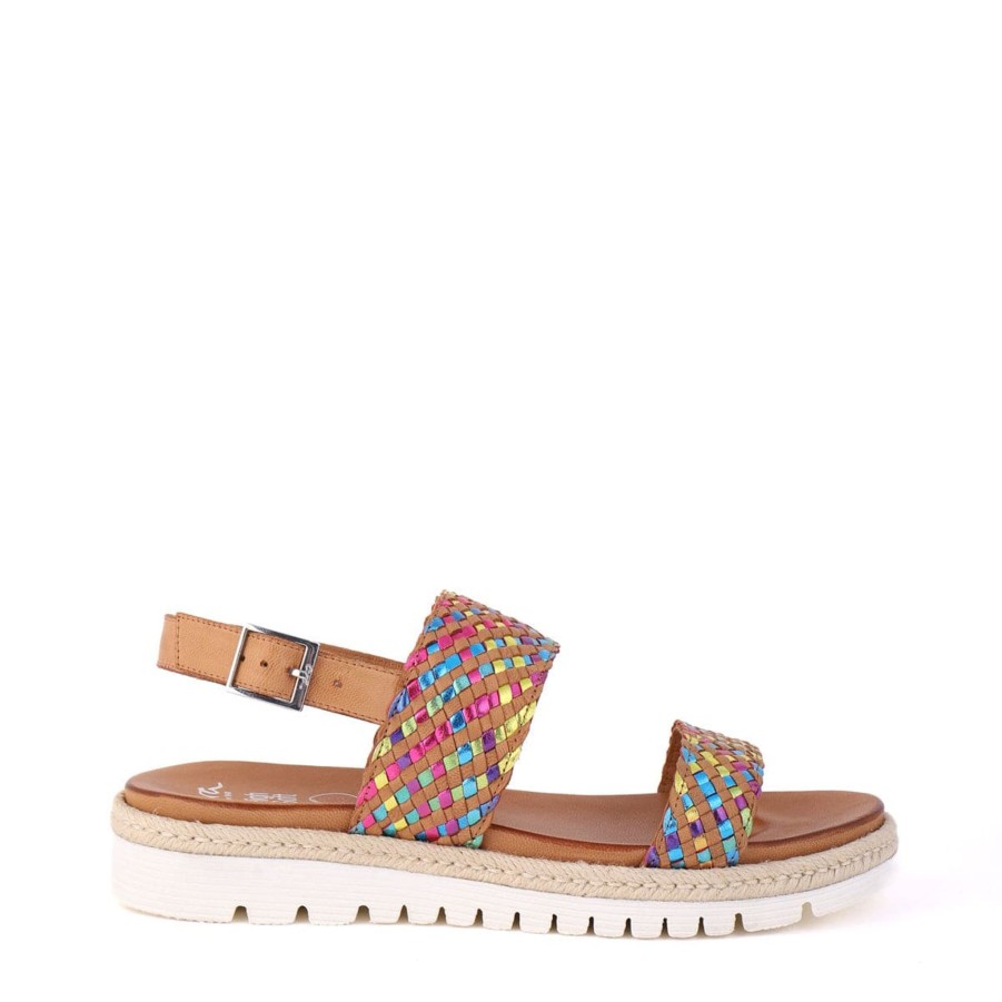 Flats & Sandals ARA | 38101 Metallic Weave Metallic Multi