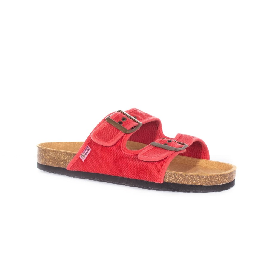 Flats & Sandals NATURAL WORLD | Narita Red Light Red Wash