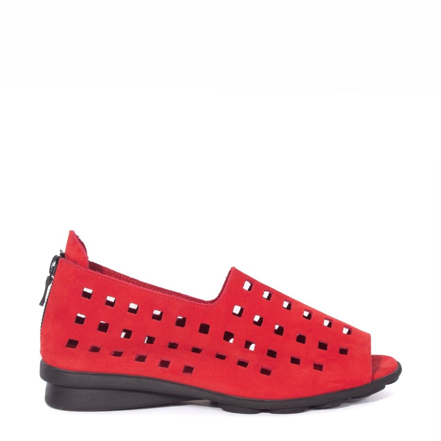 Flats & Sandals ARCHE | Drick Red Nubuck