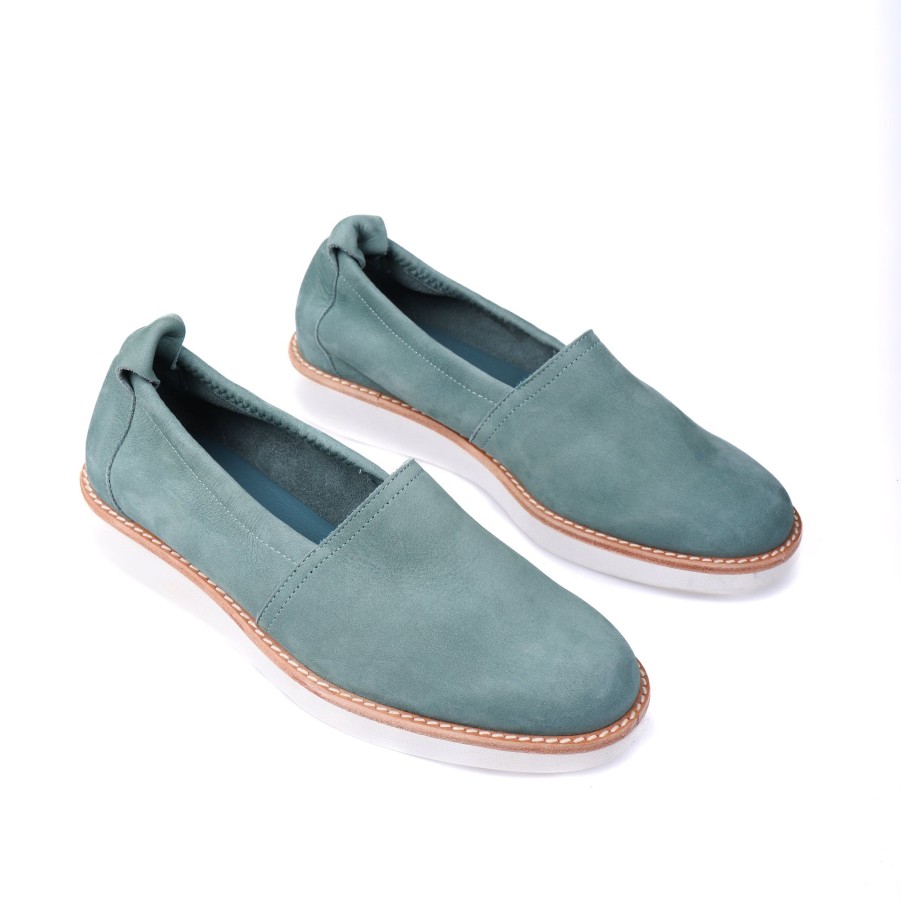 Flats & Sandals ARCHE | Danahe Teal Nubuck